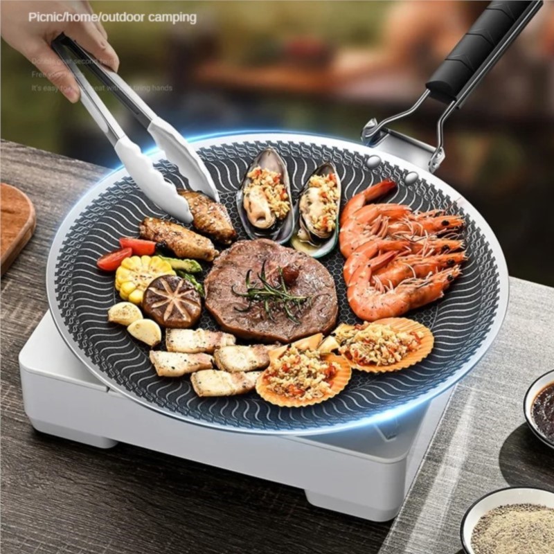 Dosa Pan Iron - 316 Stainless steel barbecue plate outdoor