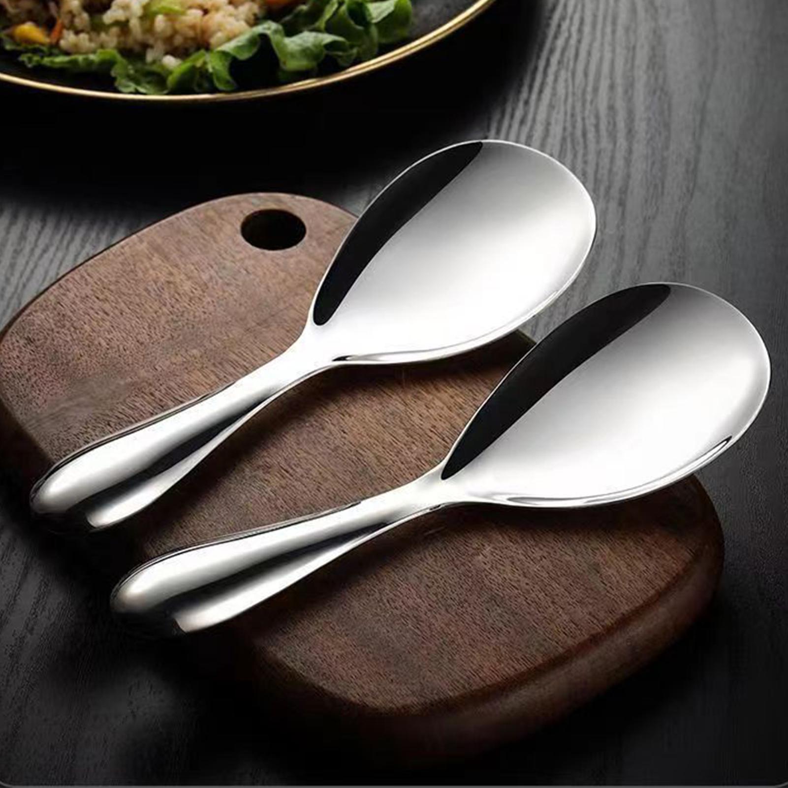 Home Cooking Delivery - Stainless Steel Rice Spoon Paddle 20.5x7cm