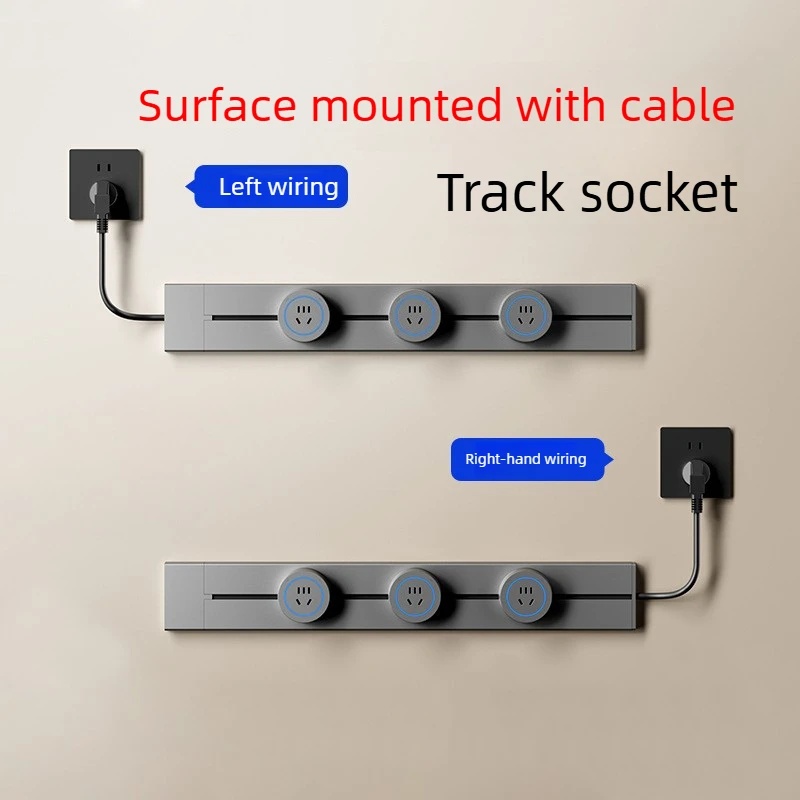 Home Cooking Delivery - Track Socket With Wire Surface Mounted