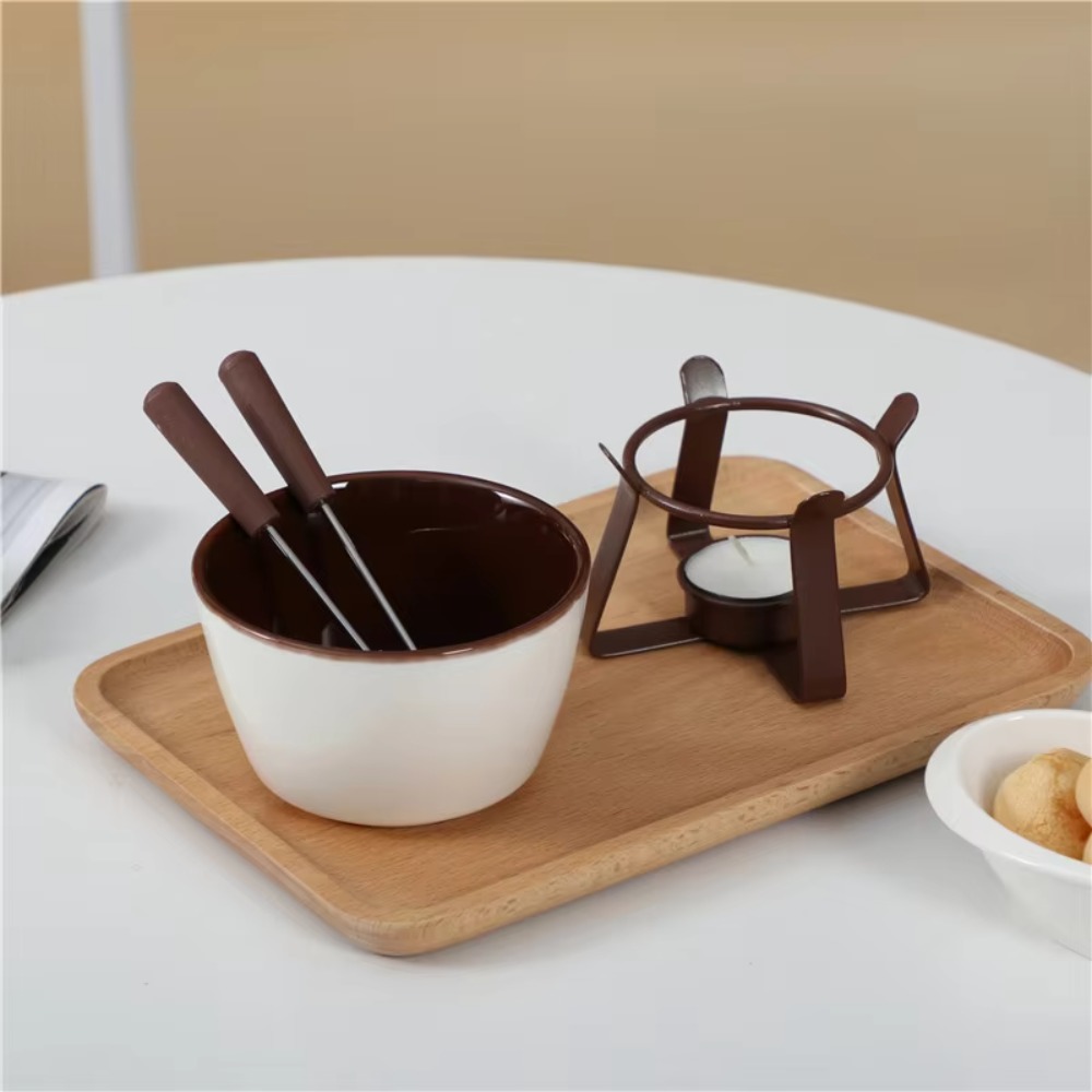 Ceramic Chocolate Cheese Fondu - Fondue Pot Ceramic ulasan dan harga