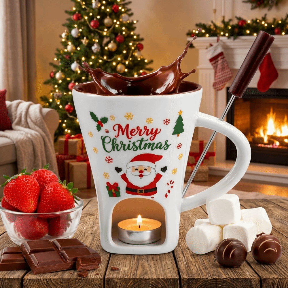 Ceramic Chocolate Melting Cup  - Fondue Pot Ceramic ulasan dan harga