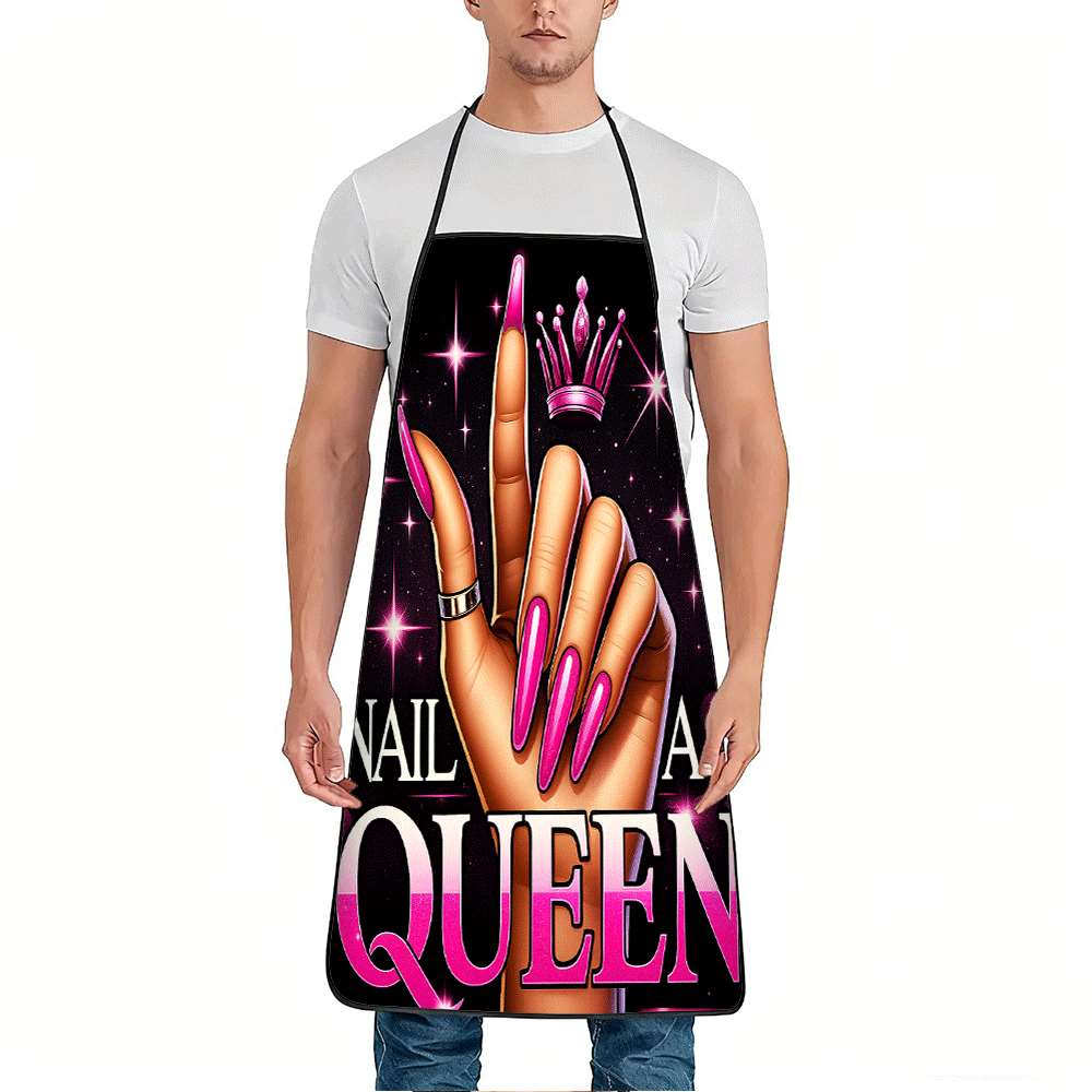 1 Trendy Nail Art-Themed Apron - Home Cooking Queen ulasan dan harga