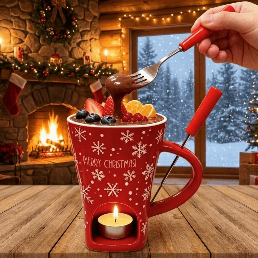 Ceramic Chocolate Melting Cup  - Fondue Pot Ceramic ulasan dan harga