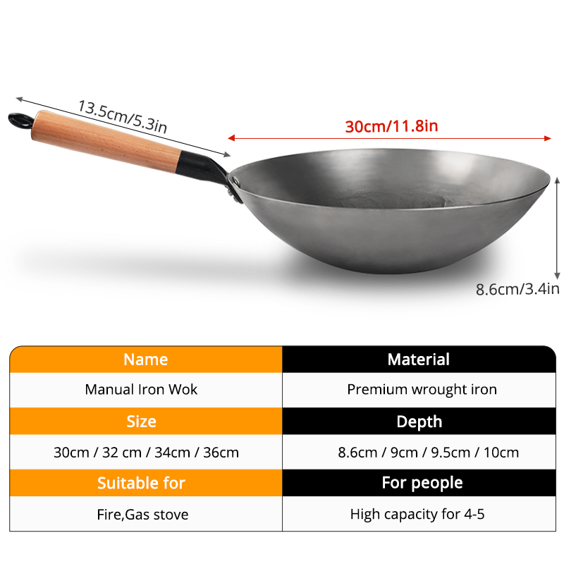 Chinese Iron Wok Handmade Forg - Dosa Pan Iron ulasan dan harga