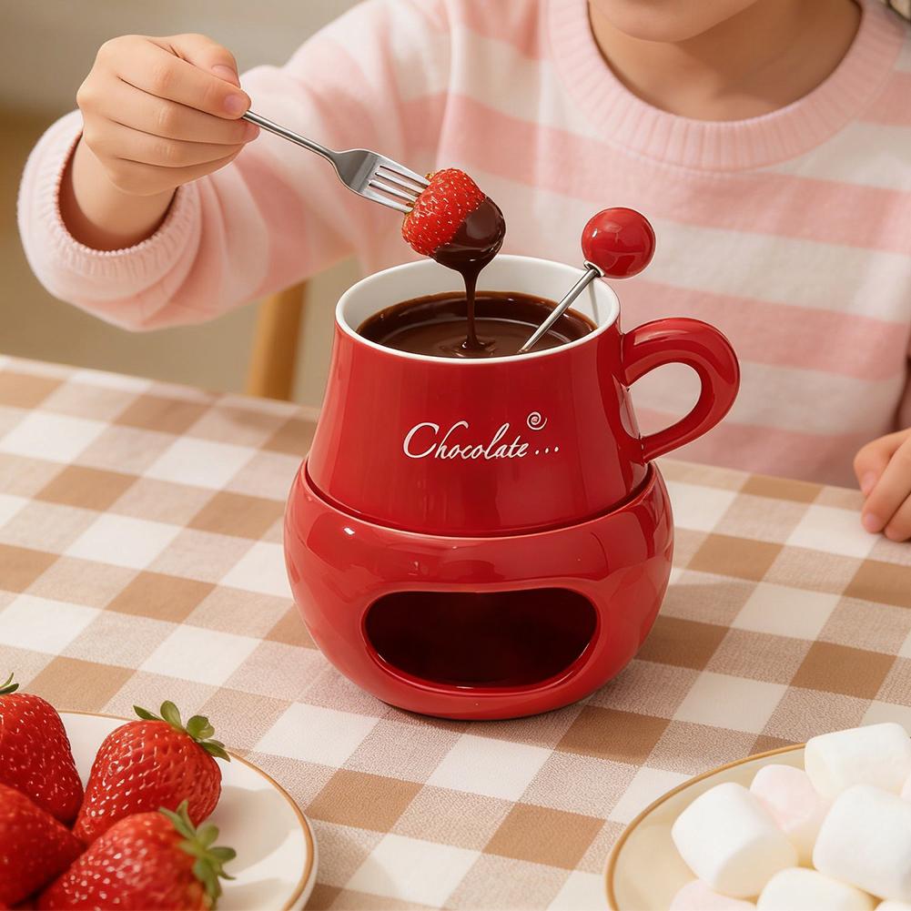 Chocolate Fondue Cup Ceramic W - Fondue Pot Ceramic ulasan dan harga
