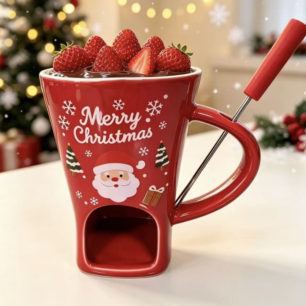 Ceramic Chocolate Melting Cup  - Fondue Pot Ceramic ulasan dan harga