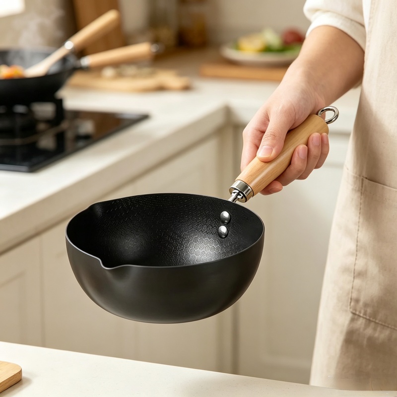 Uncoated Flat Bottom Wok Small - Dosa Pan Iron ulasan dan harga
