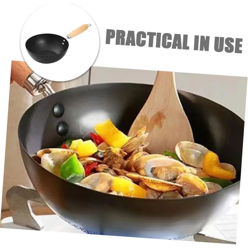 Uncoated Flat Bottom Wok Small - Dosa Pan Iron ulasan dan harga