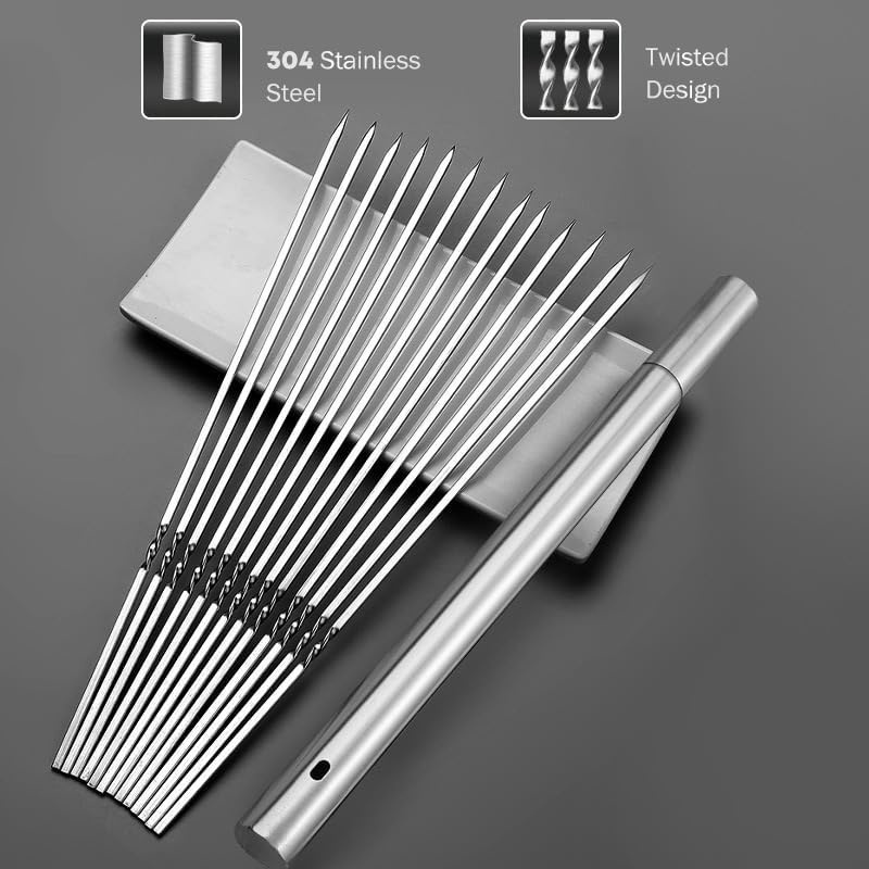 Stainless Steel Barbecue Skewe - Dosa Pan Iron ulasan dan harga