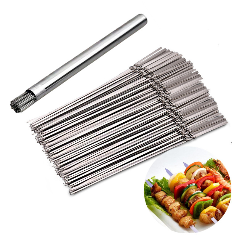 Stainless Steel Barbecue Skewe - Dosa Pan Iron ulasan dan harga