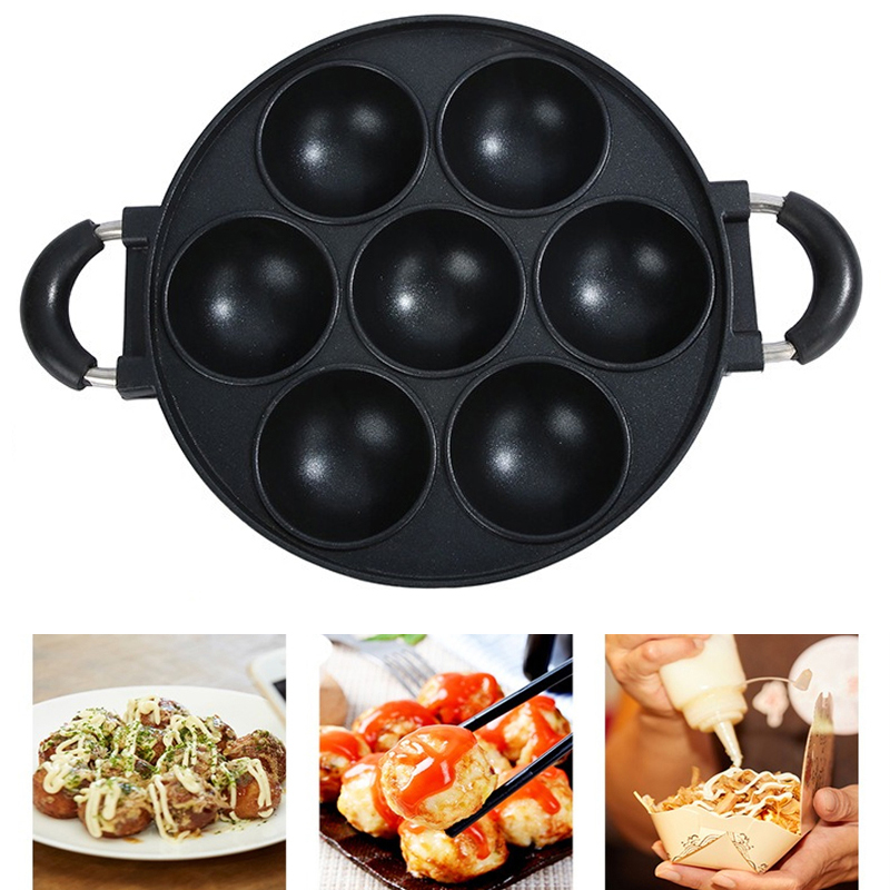 7 Hole Cake Cooking Pan Cast I - Dosa Pan Iron ulasan dan harga