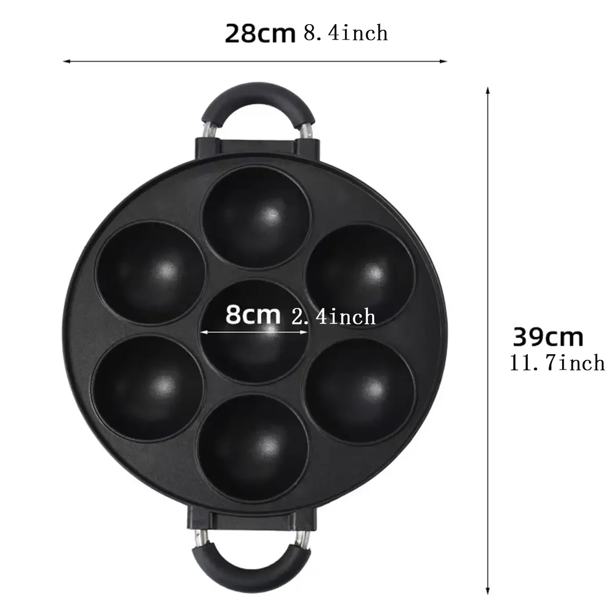 7 Hole Cake Cooking Pan Cast I - Dosa Pan Iron ulasan dan harga