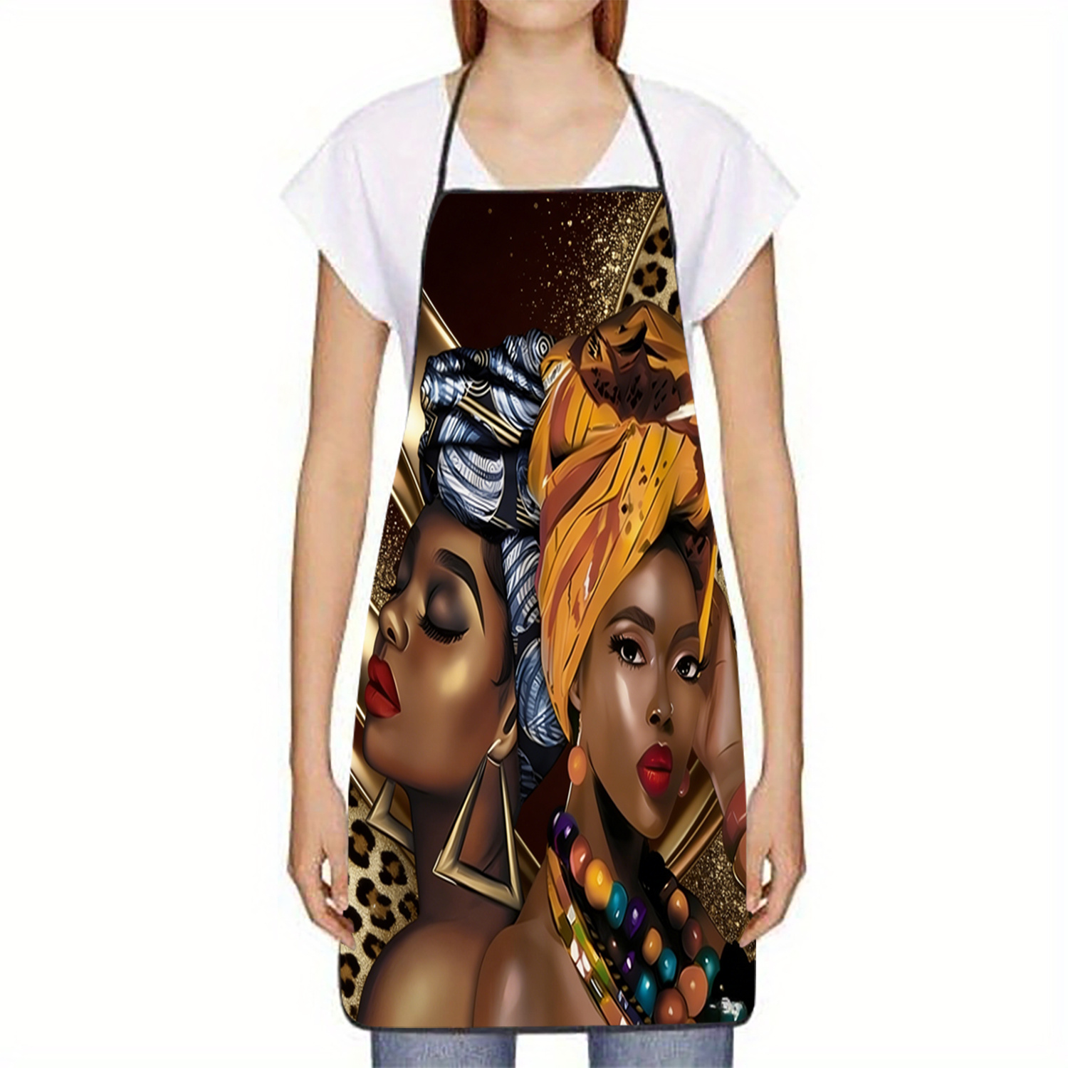 Afrocentric Women Art Apron, A - Home Cooking Queen ulasan dan harga