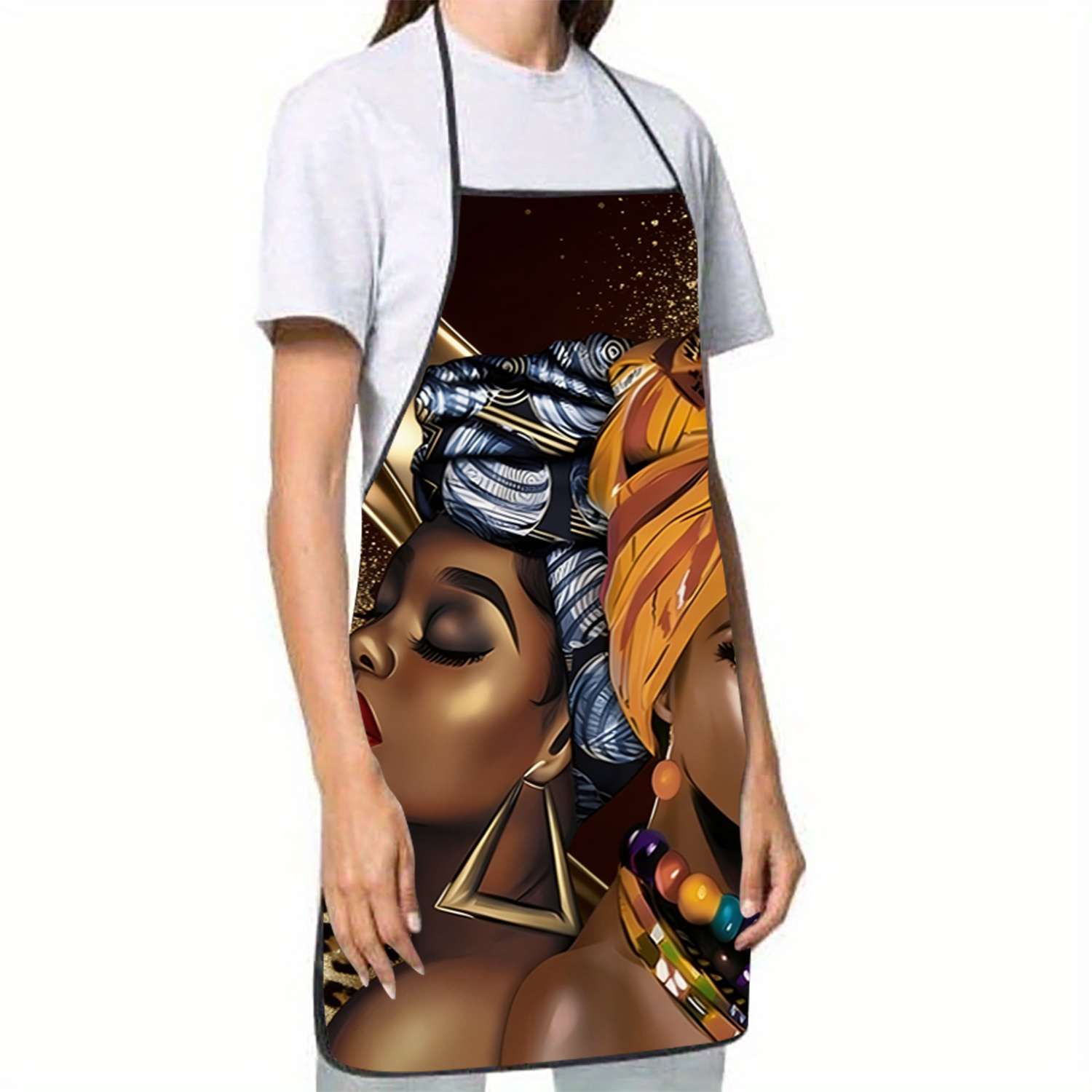 Afrocentric Women Art Apron, A - Home Cooking Queen ulasan dan harga