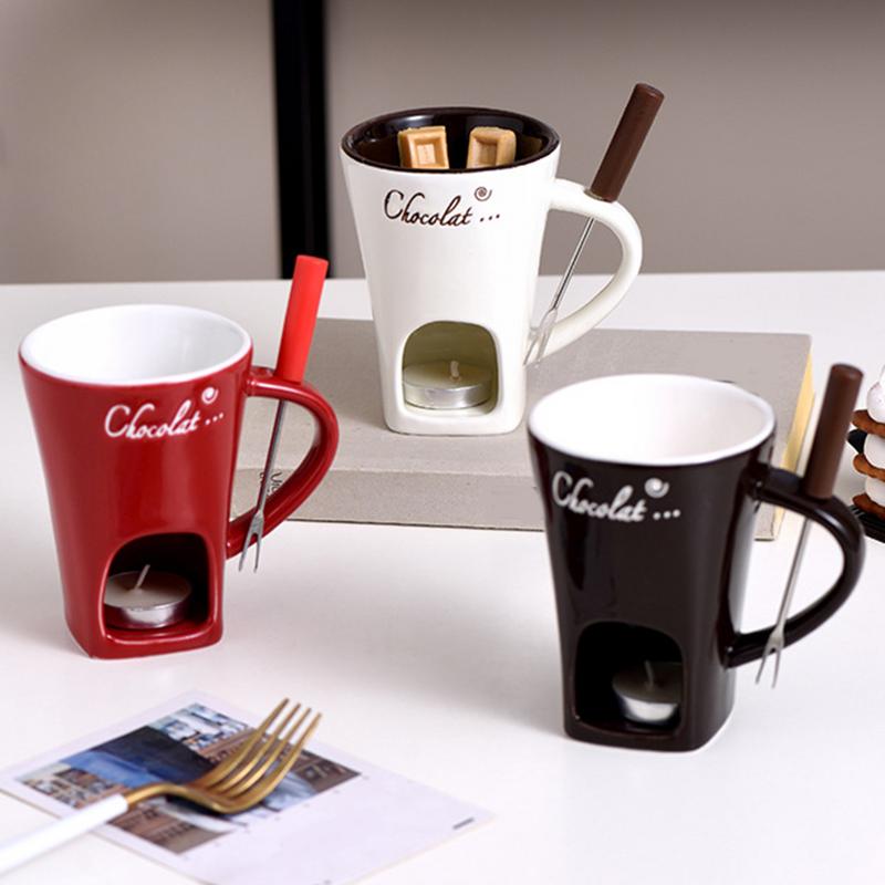 Chocolate Mug Hot Pot Ceramic  - Fondue Pot Ceramic ulasan dan harga