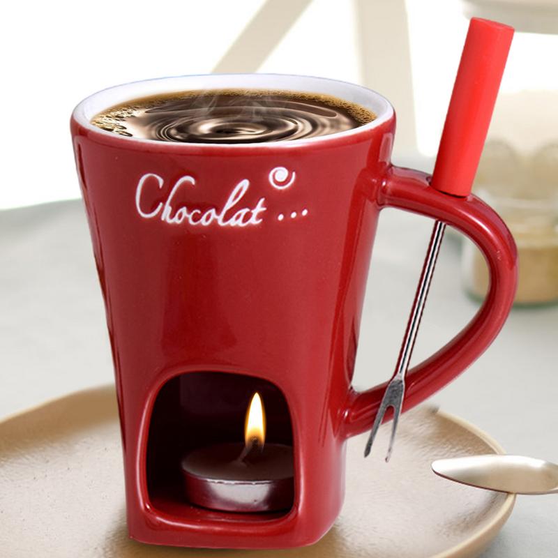 Chocolate Mug Hot Pot Ceramic  - Fondue Pot Ceramic ulasan dan harga