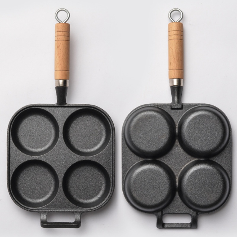 JUSTINLAU 2/4-Hole Cast Iron O - Dosa Pan Iron ulasan dan harga