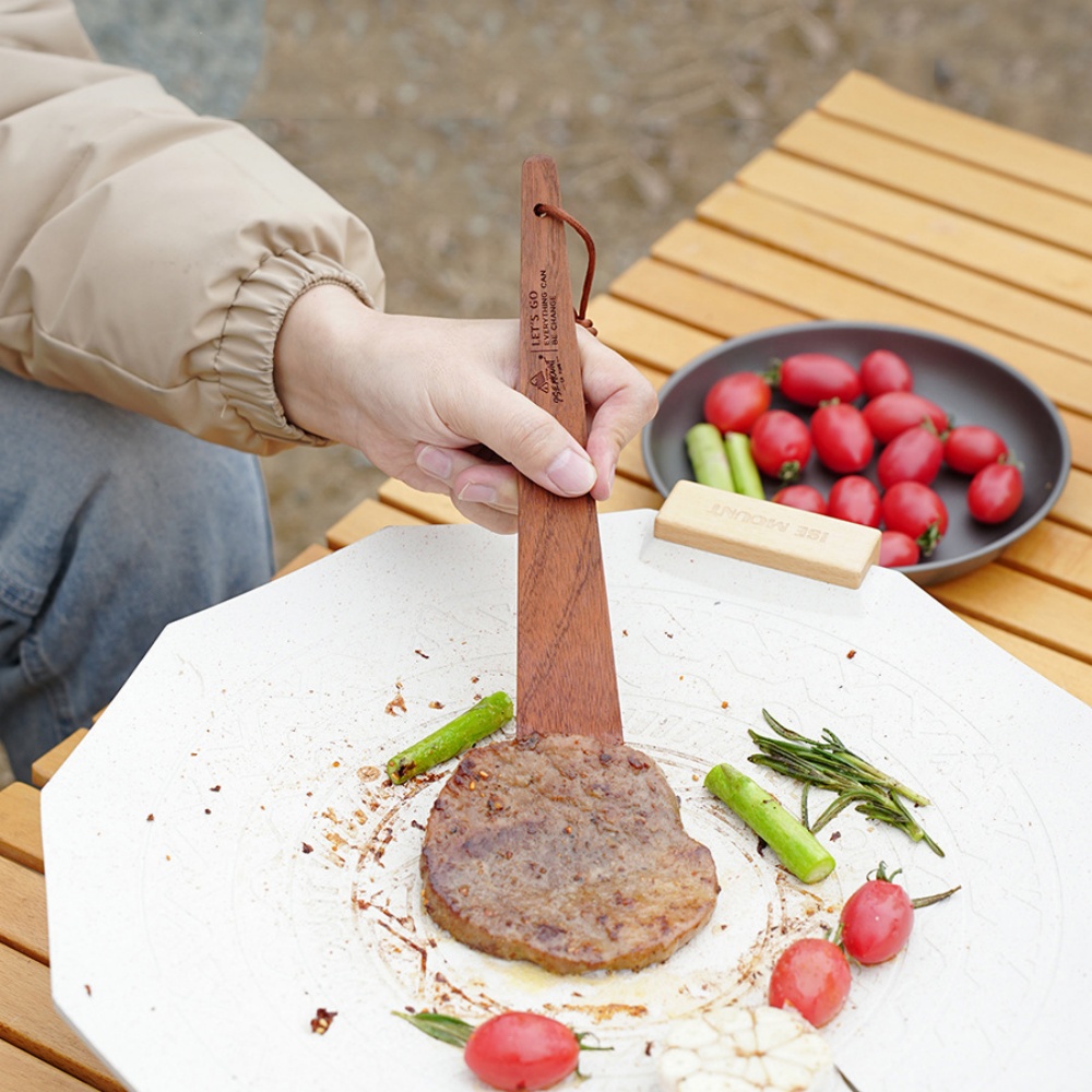 Outdoor Camping Wooden Spatula - Home Cooking Delivery ulasan dan harga