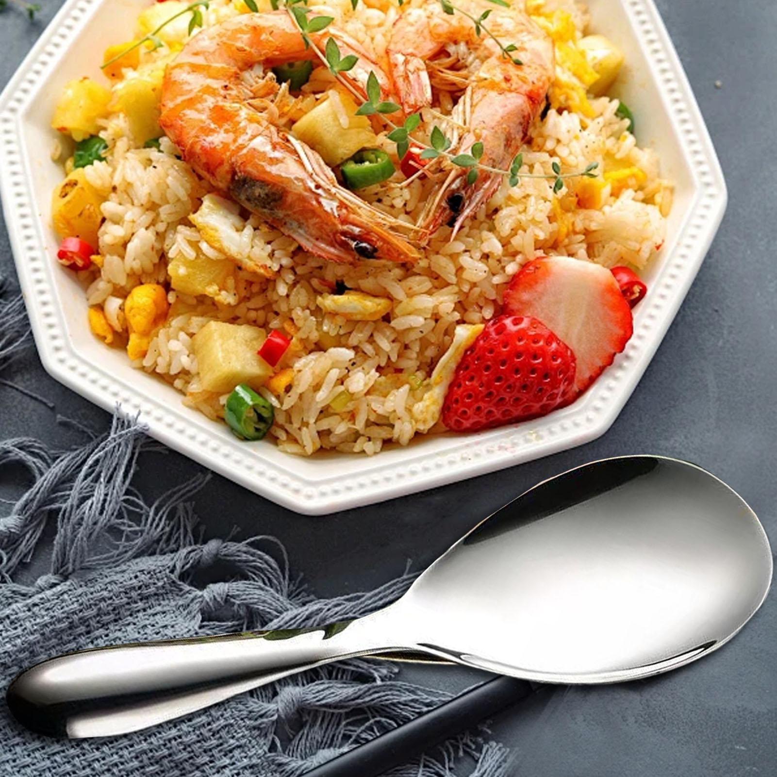 Stainless Steel Rice Spoon Pad - Home Cooking Delivery ulasan dan harga