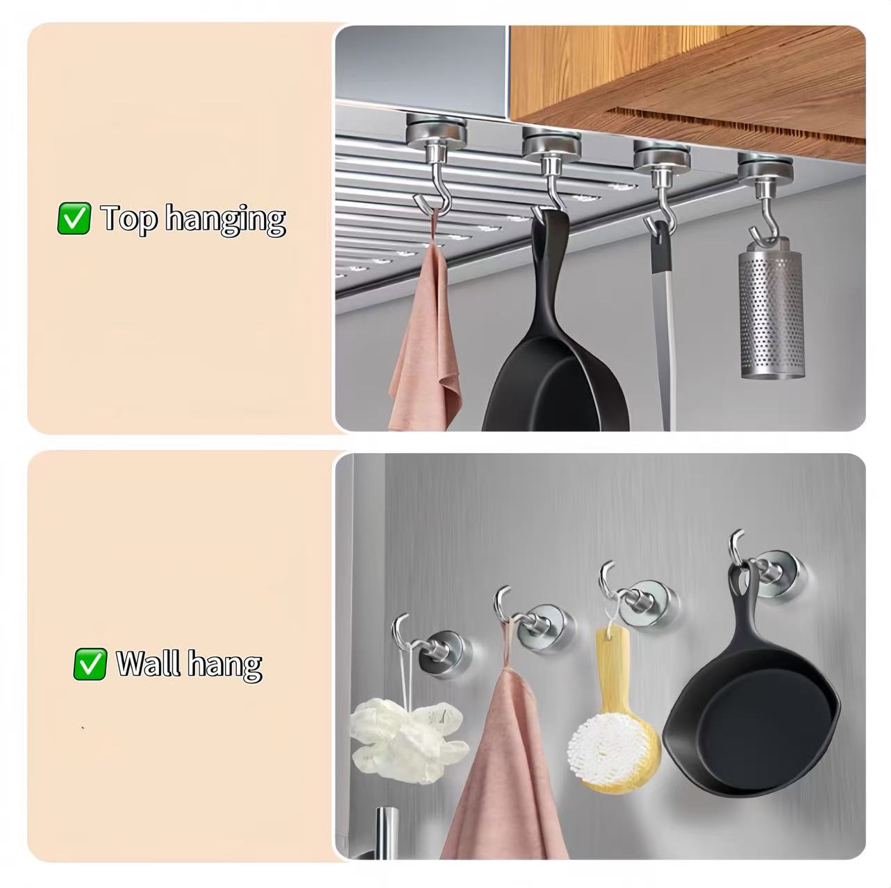 1-10-20PCS Strong Magnet Hooks - Home Cooking Delivery ulasan dan harga